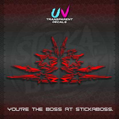 AEROX V3 INDO UV TRANSPARENT DECALS (0006 NEW STAR EDITION)STICKER DECALS By STICKABOSS