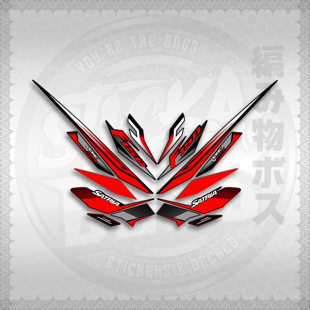 STICKER DECALS for RAIDER 150 FI THAI (RFISATH03DE) By STICKABOSS (SOFIE LAMINATED WATERPROOF)