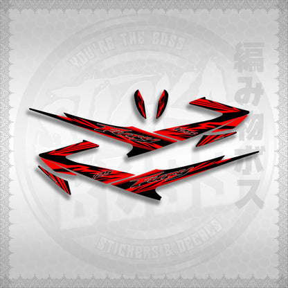 FURY 125 LUEFI RACE FLARE STICKER DECALS By STICKABOSS (SOFIE LAMINATED WATERPROOF)
