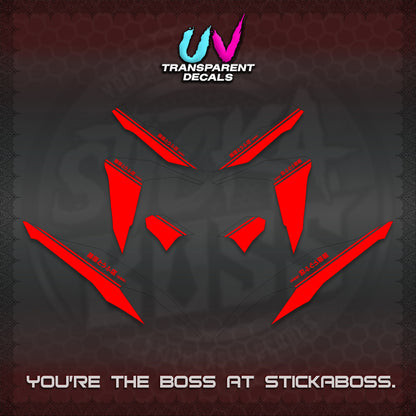 CLICK V2 UV TRANSPARENT DECALS (TRUENO STYLE DESIGN) STICKER KITS BY STICKABOSS