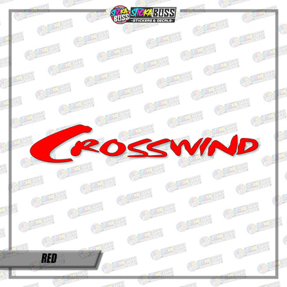 CROSSWIND (VINYL CUT-OUT STICKER DECALS )【Stickaboss】