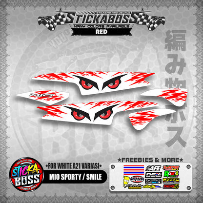 MIO SPORTY / SMILE INDO STICKER DECALS ( FOR WHITE A21 VARIASI)【WITH FREEBIES】