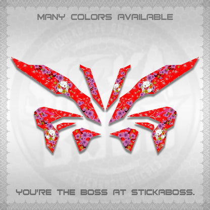 CLICK 125 V3 DECALS (LUCKY CAT SAKURA)STICKER DECALS By STICKABOSS