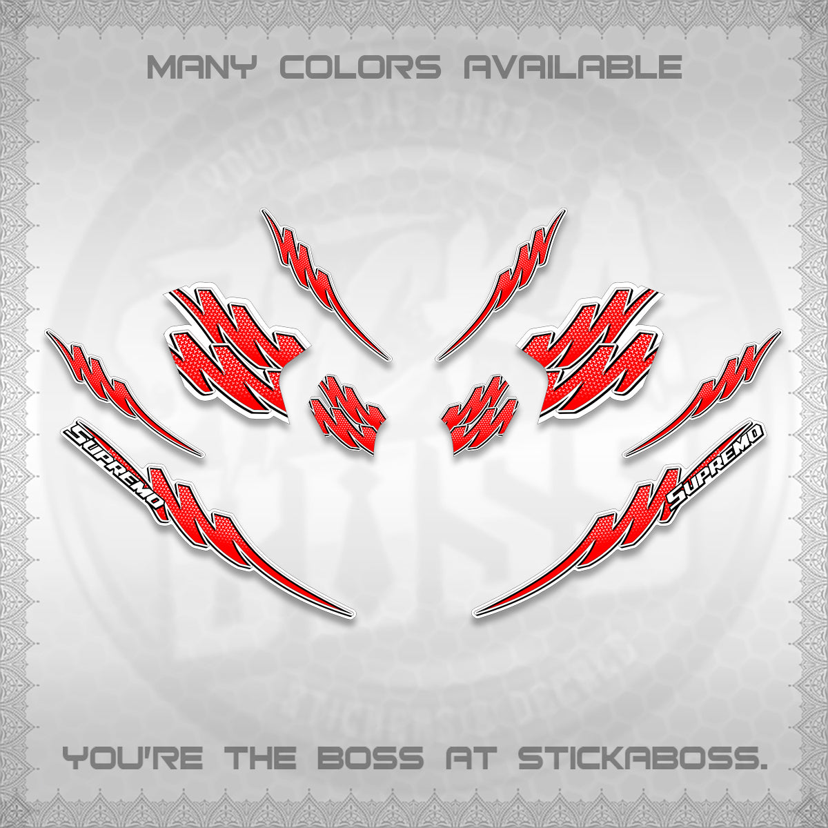 ADV 160 STRIPING FOR WHITE  (1 TONE PUTREA VIRDIAN)STICKER DECALS By STICKABOSS