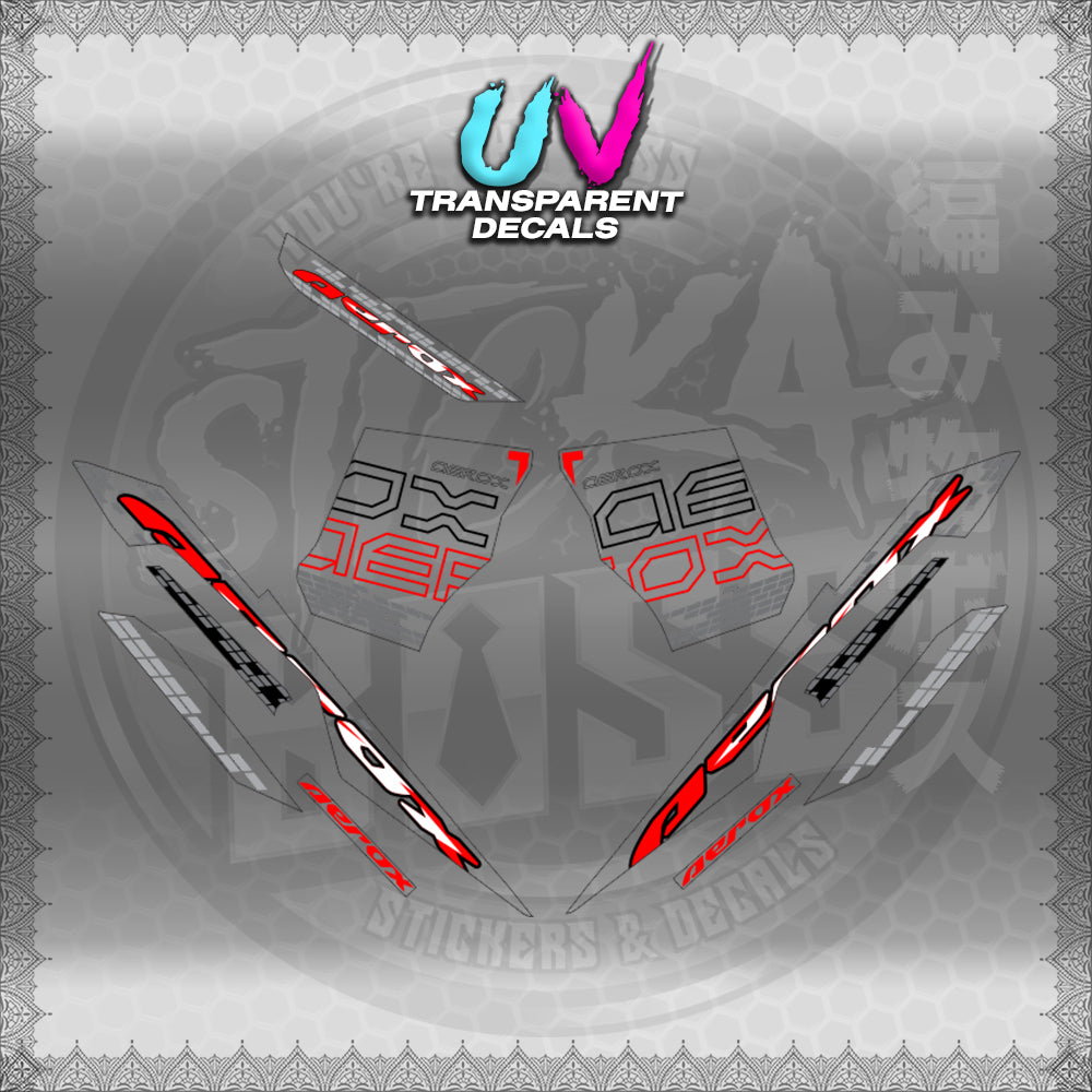 【PREMIUM UV PRINT】TRANSPARENT AEROX V3 ALPHA TURBO INDO (AV3NVBLDE)【WITH FREEBIES】