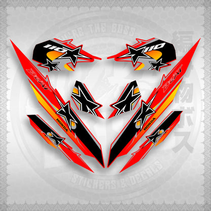 BEAT Fi V3 INDO CONCEPT ( TERBARU MOTIF ) STICKER DECALS By STICKABOSS