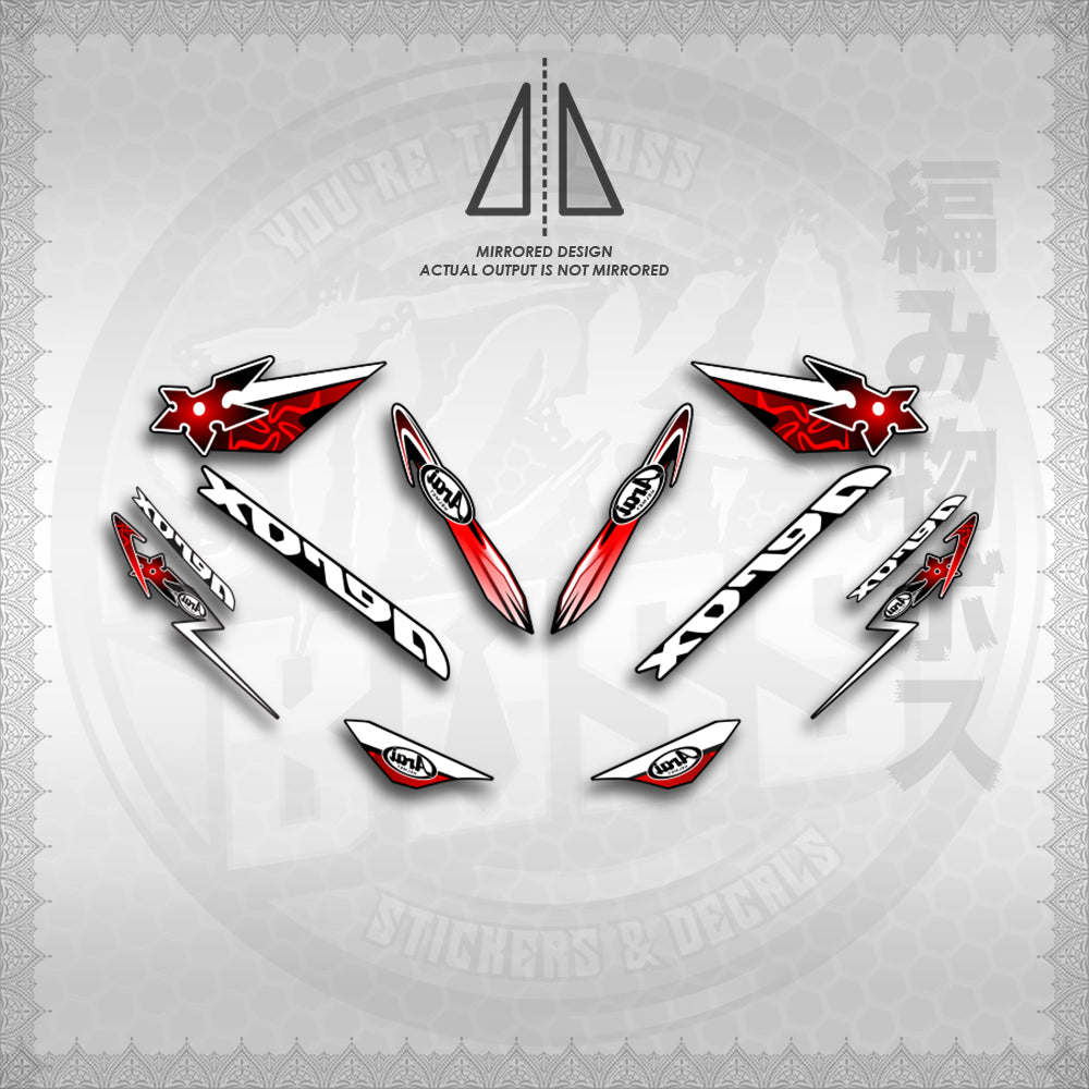 STICKER DECALS for AEROX 155 V1 (AV120ARIN02) By STICKABOSS (SOFIE LAMINATED WATERPROOF) (Copy) (Copy)