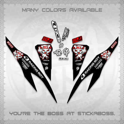 CLICK V2 DECALS (2026 RACE ZOMBIE DESIGN)STICKER DECALS By STICKABOSS