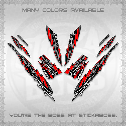 AEROX V2 INDO DECALS (2026 STAR 0001 MOTIF) STICKER KITS By STICKABOSS
