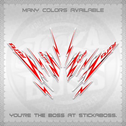 CLICK 125 V2 INDO FOR WHITE DECALS (2024 CL 00-A8 STYLE) STICKER KITS By STICKABOSS