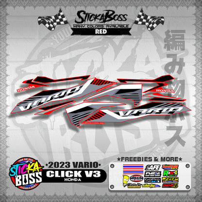 CLICK V3 STOCK DECALS ( 2023 VARIO )【WITH FREEBIES】