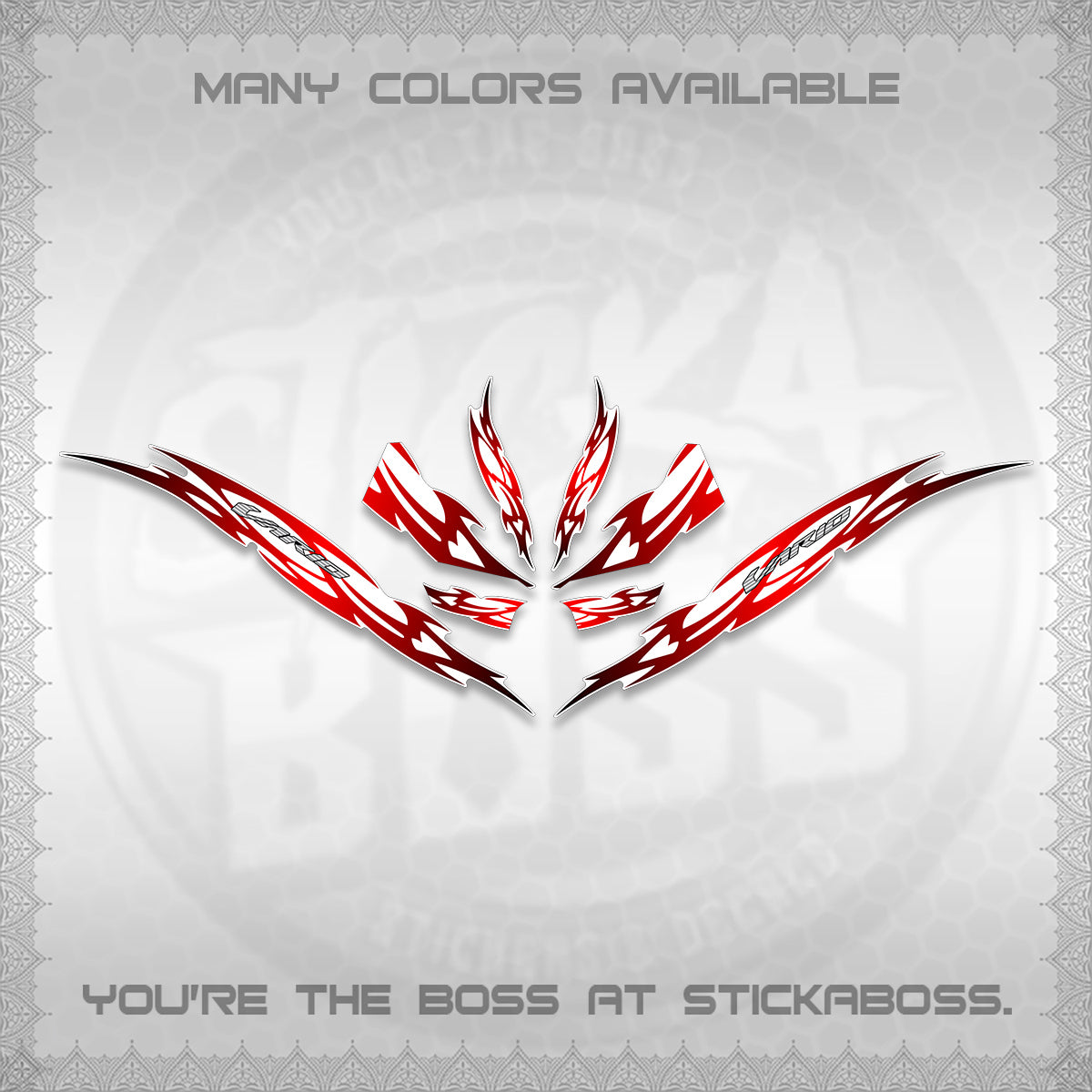 CLICK 125 V3 INDO VARIO FOR WHITE DECALS (2026 NUSANTARA STRIPING) STICKER DECALS By STICKABOSS