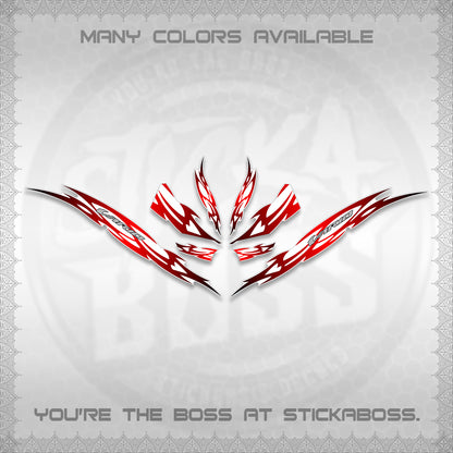 CLICK 125 V3 INDO VARIO FOR WHITE DECALS (2026 NUSANTARA STRIPING) STICKER DECALS By STICKABOSS