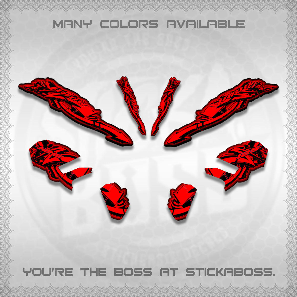 CLICK V3 STRIPING VARIO DECALS (GRAPHITY ARROW DESIGN)STICKER DECALS BY STICKABOSS