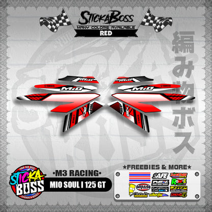 MIO SOUL I 125 GT DECALS ( M3 RACING )【WITH FREEBIES】