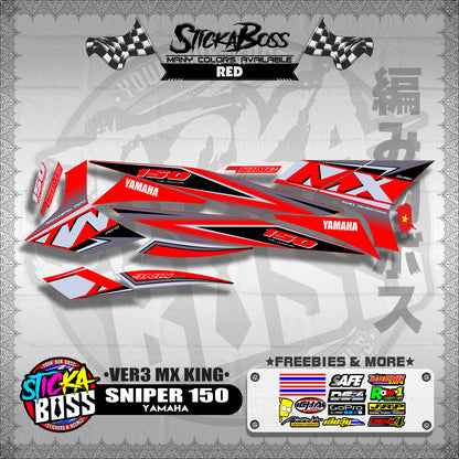 SNIPER 150 DECALS ( VER3 MX KING )【WITH FREEBIES】