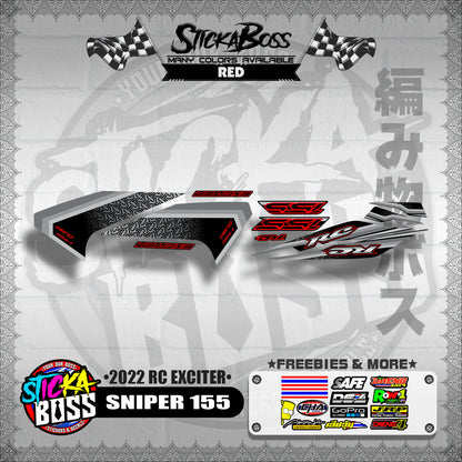 SNIPER 155 DECALS ( 2022 RC EXCITER )【WITH FREEBIES】