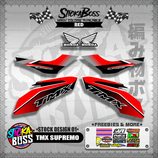 TMX SUPREMO DECALS  ( STOCK DESIGN 01 ) 【WITH FREEBIES】
