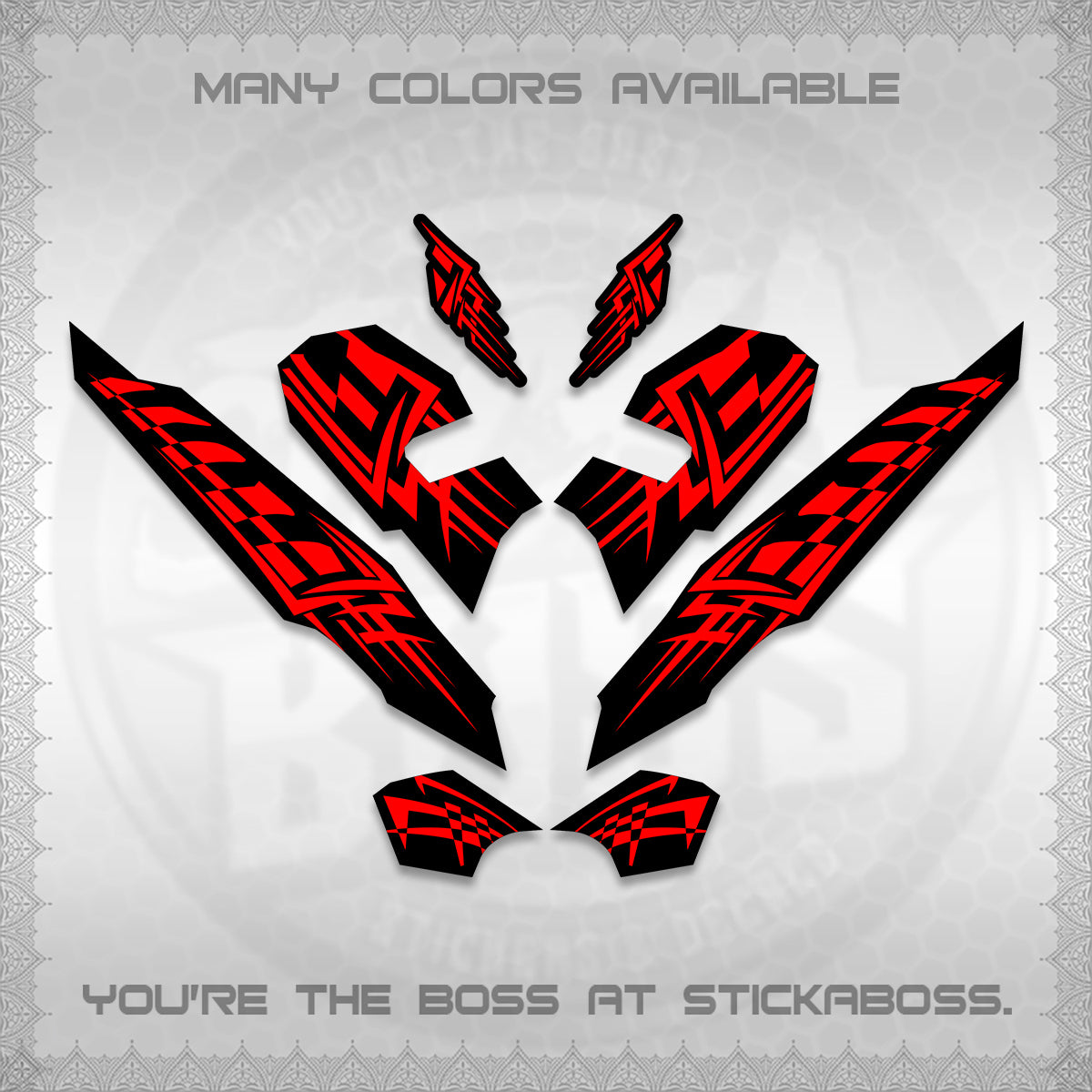 CLICK 125 V3 VARIO INDO-MALAY DECALS (2026 TRIBAL LINES DESIGN) STICKER DECALS By STICKABOSS