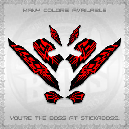 CLICK 125 V3 VARIO INDO-MALAY DECALS (2026 TRIBAL LINES DESIGN) STICKER DECALS By STICKABOSS