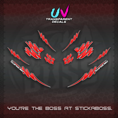 ADV 160 UV TRANSPARENT STRIPING(1 TONE PUTREA VIRDIAN) STICKER DECALS By STICKABOSS
