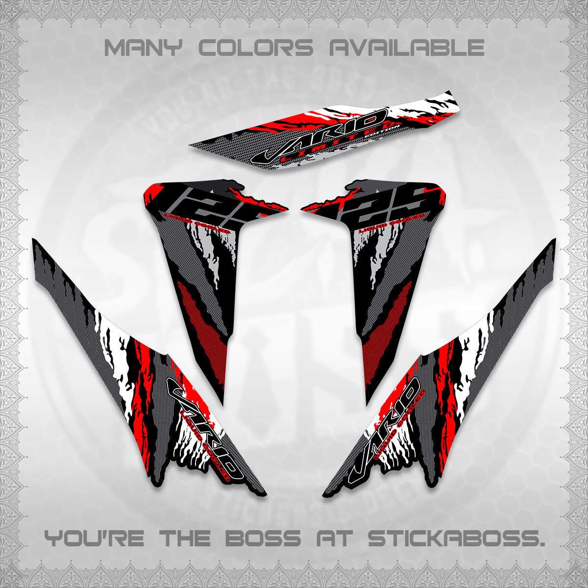 CLICK 125 V2 VARIO DECALS (2022 SPLASH SPECIAL) STICKER KITS BY STICKABOSS