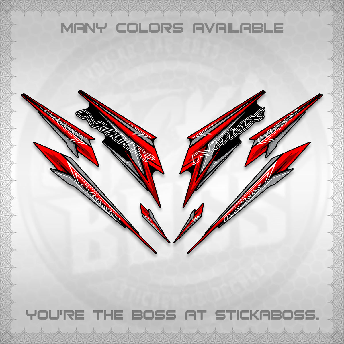 NMAX V2 DECALS (2024 NM 00-A1 STYLE) STICKER DECALS By STICKABOSS