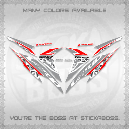 CLICK 125 V2 VARIO FOR WHITE DECALS (2018–2022 STYLE DESIGN) STICKER DECALS BY STICKABOSS