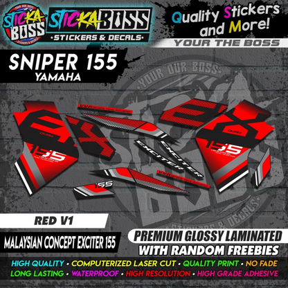 SNIPER 155 New Stock Decals [ MALAYSIAN CONCEPT EXCITER 155 ]