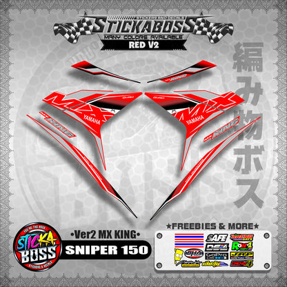 SNIPER 150 DECALS ( Ver2 MX KING )【WITH FREEBIES】MALAYSIAN CONCEPT/Y15ZR/EXCITER 150