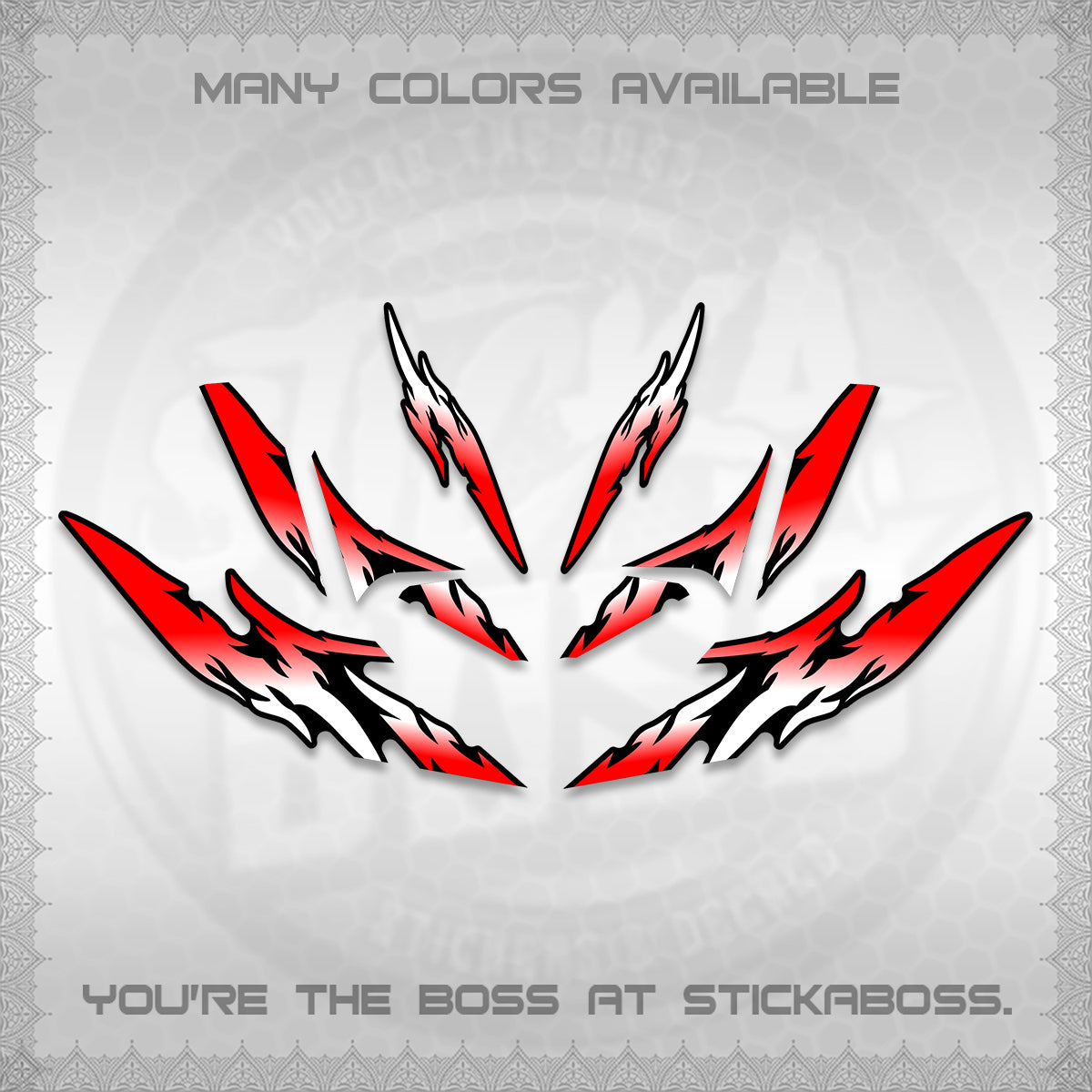 CLICK 125 V4 VARIO DECALS (2026 TAMIYA-STYLE RACING DESIGN) STICKER KITS By STICKABOSS