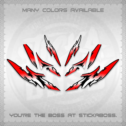 CLICK 125 V4 VARIO DECALS (2026 TAMIYA-STYLE RACING DESIGN) STICKER KITS By STICKABOSS