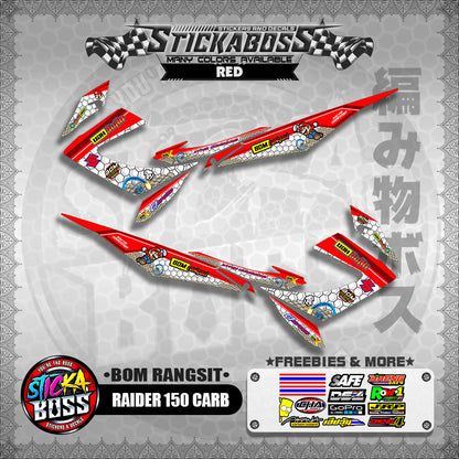 RAIDER 150 CARB INDO DECALS ( BOM RANGSIT )【WITH FREEBIES】