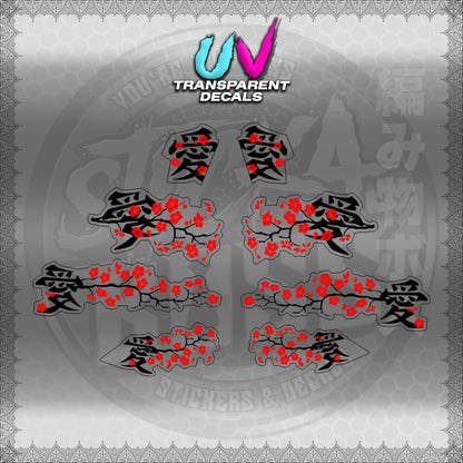 【PREMIUM UV PRINT】TRANSPARENT NMAX V3 TURBO INDO (NV3SAXFLR)【WITH FREEBIES】