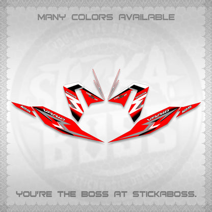 CLICK 125 V4 VARIO DECALS (2026 VR0006 DESIGN) STICKER KITS BY STICKABOSS