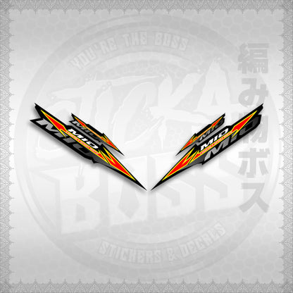 STICKER DECALS for MIO SPORTY / SMILE IINDO (MSPBABEN) By STICKABOSS (SOFIE LAMINATED WATERPROOF)