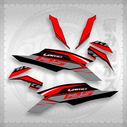 CLICK 125 V3 MALAY / INDO CONCEPT (CV3SLSTRA30) By STICKABOSS (SOFIE LAMINATED WATERPROOF)