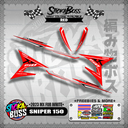 SNIPER 150 DECALS ( 2023 MX FOR WHITE )【WITH FREEBIES】