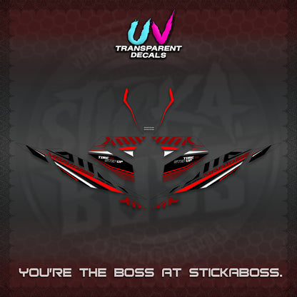 CLICK 125 V4 VARIO UV TRANSPARENT DECALS (2026 VR0007 DESIGN) STICKER KITS By STICKABOSS