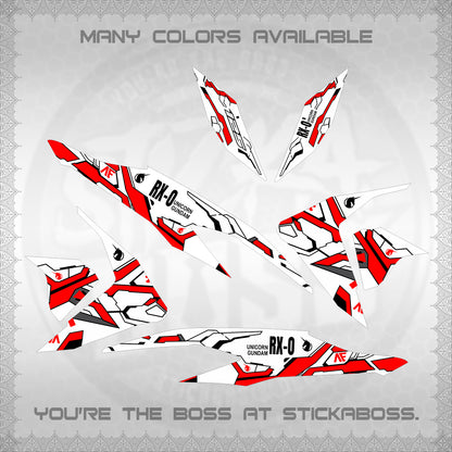 CLICK V2 FOR WHITE VARIO DECALS (RX-O UNICORN GD)STICKER DECALS By STICKABOSS