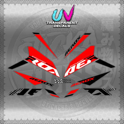 【PREMIUM UV PRINT】TRANSPARENT AEROX V3 ALPHA TURBO INDO (AV3SODE25)【WITH FREEBIES】