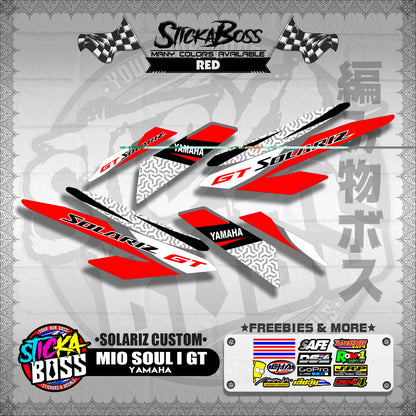 MIO SOUL I 125 GT DECALS ( SOLARIZ CUSTOM )【WITH FREEBIES】