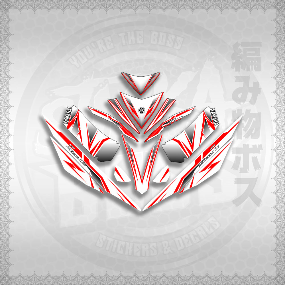 STICKER DECALS for MIO 4 (MIRGADEFOWH) By STICKABOSS (SOFIE LAMINATED WATERPROOF)