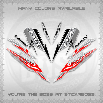 NMAX V2 FOR WHITE DECALS (2026 VARIO STYLE) STICKER DECALS By STICKABOSS