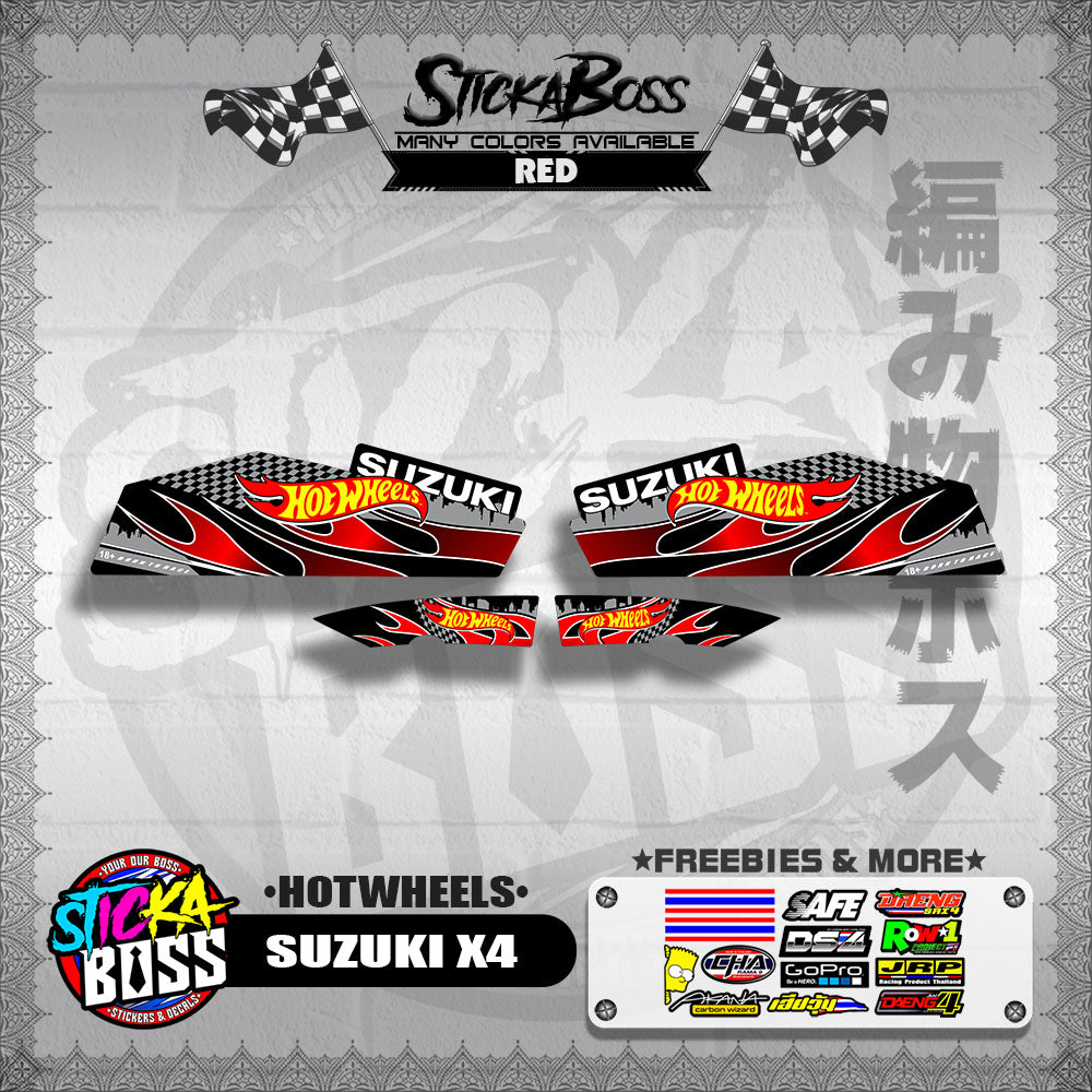 X4 DECALS ( HOTWHEELS )【WITH FREEBIES】