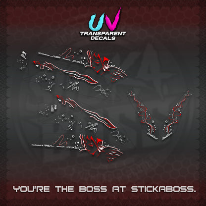 NMAX V2 UV TRANSPARENT DECALS (2026 2F2F DESIGN)STICKER DECALS By STICKABOSS