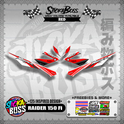 RAIDER 150 Fi DECALS ( 125 INSPIRED DESIGN )【WITH FREEBIES】