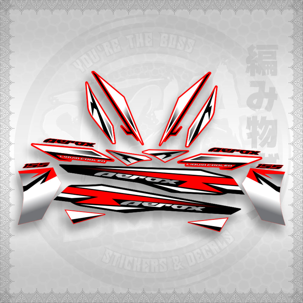 AEROX 155 V2 INDO-MALAY CONCEPT ( MALAYSIAN COMTOM 3 ) STICKER DECALS By STICKABOSS