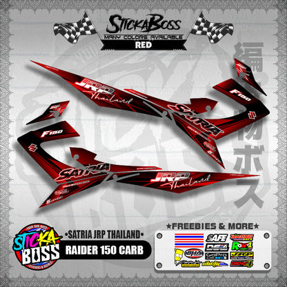 RAIDER 150 CARB DECALS ( SATRIA JRP THAILAND ) [ PREMIUM GLOSSY LAMINATED ]【WITH FREEBIES】