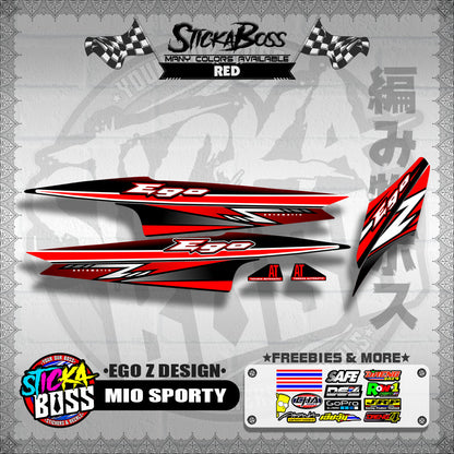 MIO SPORTY DECALS ( EGO Z DESIGN )【WITH FREEBIES】